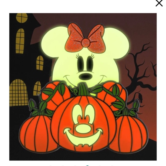 Longefly‎ Disney Ghost Minnie Glow in the Dark Mini Backpack, Wallet, Ears & Pin main image 13